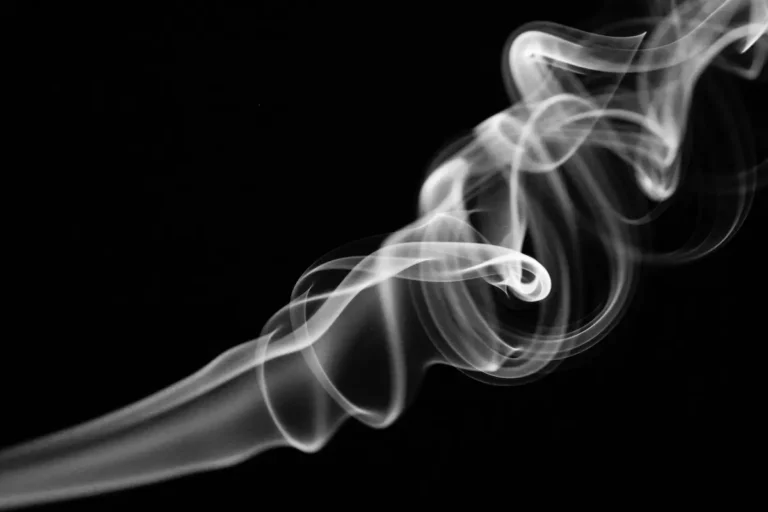 White wisps of smoke swirl gracefully against a black background, creating smooth, flowing lines and delicate, abstract shapes.